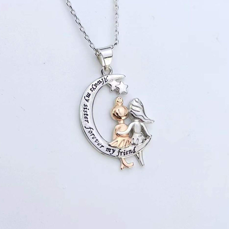 Wholesale Angel Girl Pendant Copper Necklaces